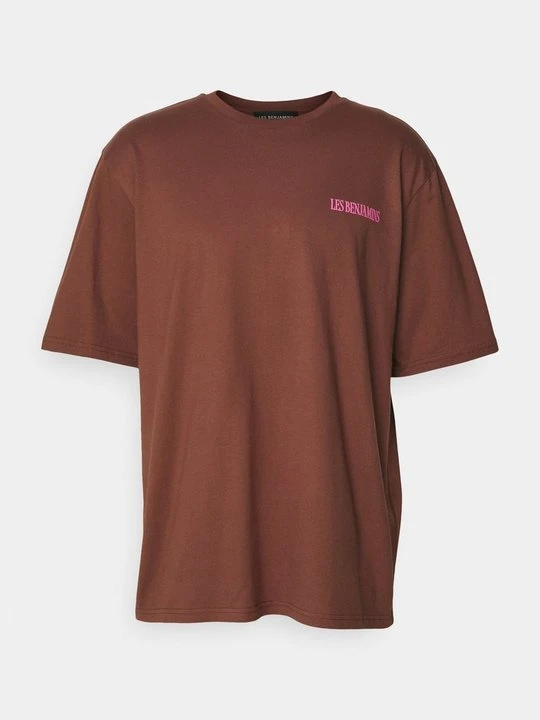 Zdjęcie produktu T-shirt z nadrukiem Les Benjamins brązowy