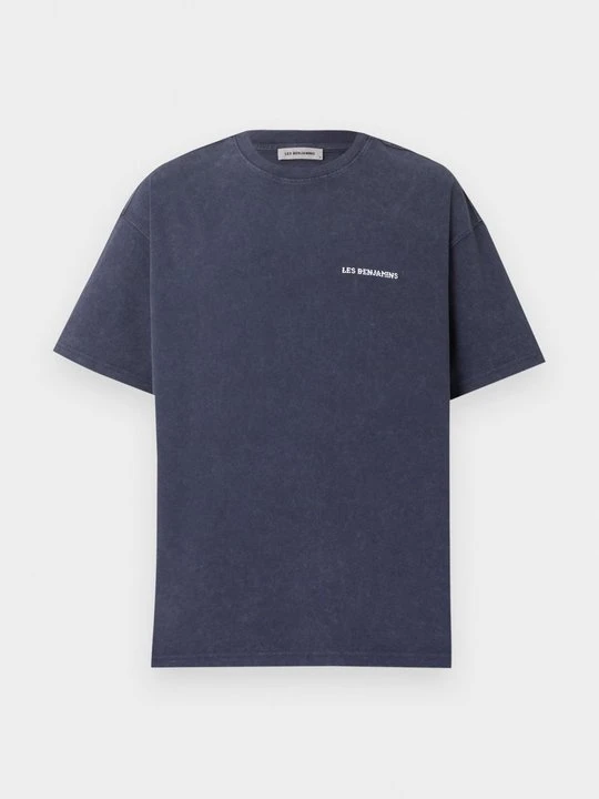 Zdjęcie produktu T-shirt z nadrukiem Les Benjamins niebieski denim