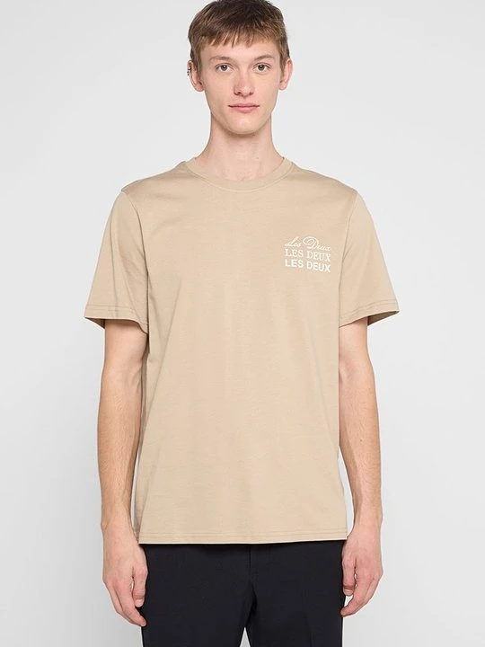 Zdjęcie produktu T-shirt z nadrukiem Les Deux piaskowy