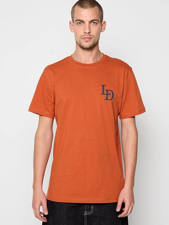 Zdjęcie produktu T-shirt z nadrukiem Les Deux pomarańczowy