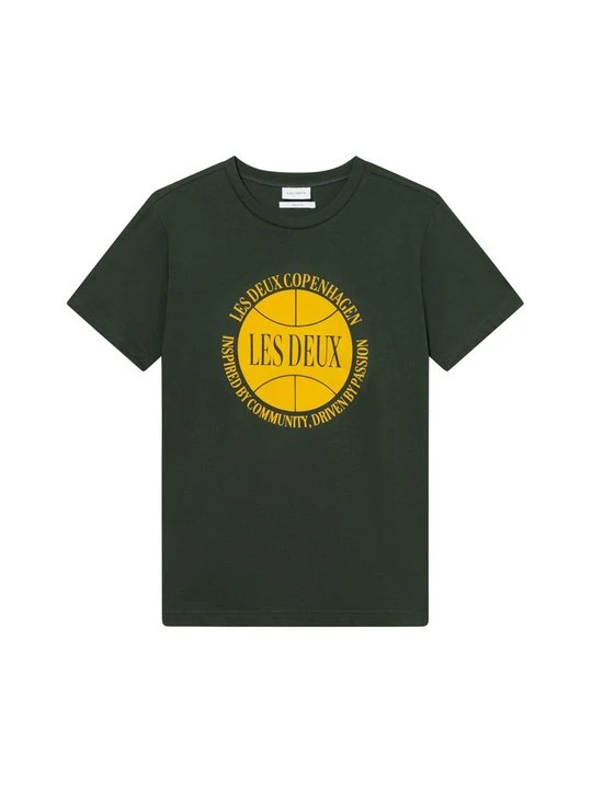 Zdjęcie produktu T-shirt z nadrukiem Les Deux zielony