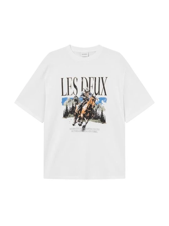 Zdjęcie produktu T-shirt z nadrukiem Les Deux biały