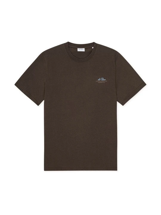 Zdjęcie produktu T-shirt z nadrukiem Les Deux ciemnobrązowy