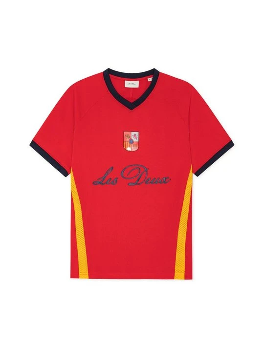 Zdjęcie produktu T-shirt z nadrukiem Les Deux czerwony