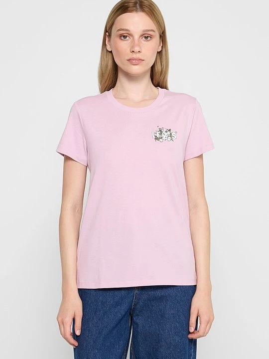 Zdjęcie produktu T-shirt z nadrukiem Levi's różowy