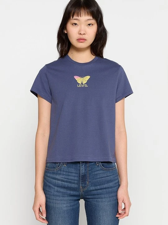 Zdjęcie produktu T-shirt z nadrukiem Levi's niebieski