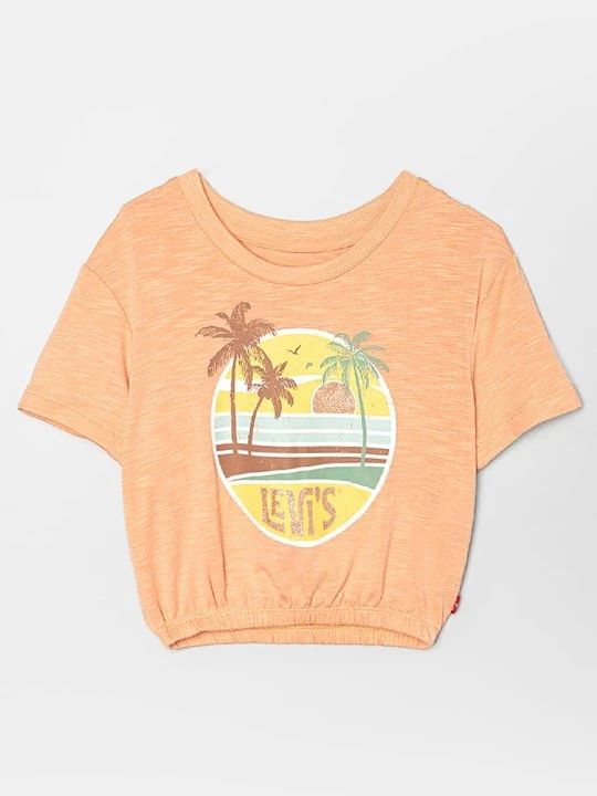 Zdjęcie produktu T-shirt z nadrukiem Levi's pomarańczowy