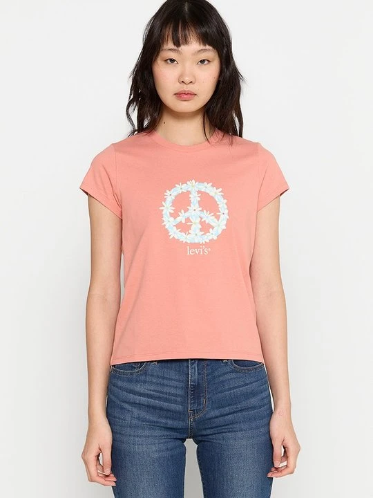 Zdjęcie produktu T-shirt z nadrukiem Levi's morelowy