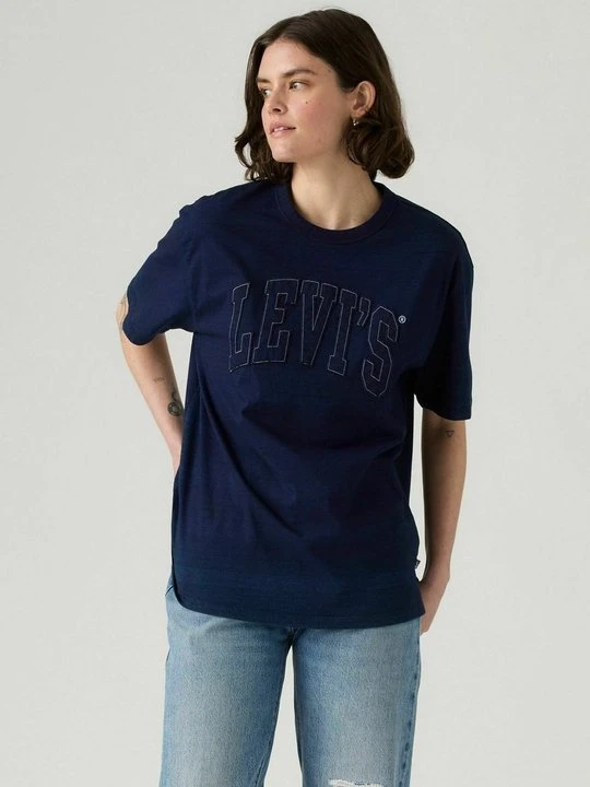 Zdjęcie produktu T-shirt z nadrukiem Levi's niebieski denim