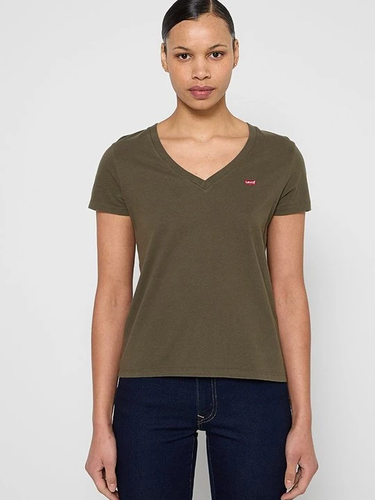 Zdjęcie produktu T-shirt z nadrukiem Levi's oliwkowy
