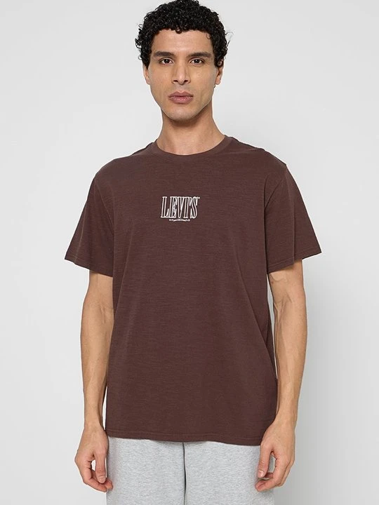 Zdjęcie produktu T-shirt z nadrukiem Levi's brązowy