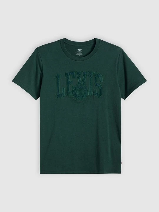 Zdjęcie produktu T-shirt z nadrukiem Levi's ciemnozielony