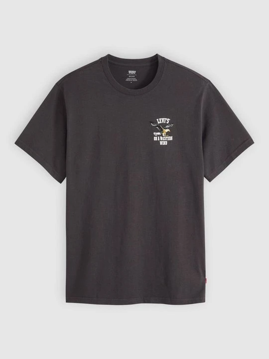 Zdjęcie produktu T-shirt z nadrukiem Levi's czarny melanż