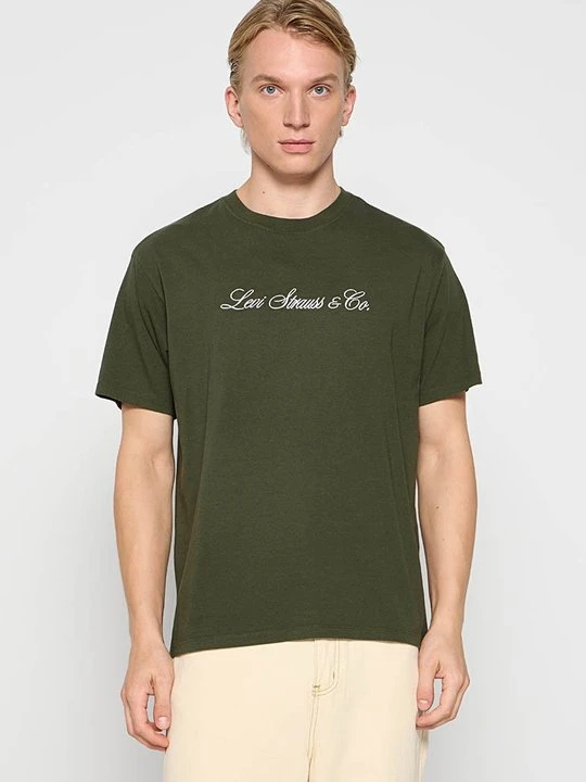 Zdjęcie produktu T-shirt z nadrukiem Levi's oliwkowy