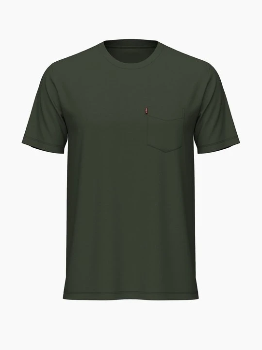 Zdjęcie produktu T-shirt z nadrukiem Levi's ciemnozielony