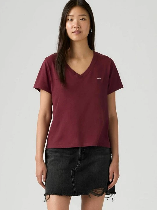 Zdjęcie produktu T-shirt z nadrukiem Levi's czerwony melanż