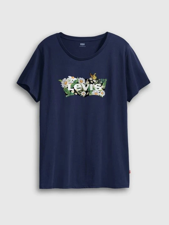 Zdjęcie produktu T-shirt z nadrukiem Levi's granatowy