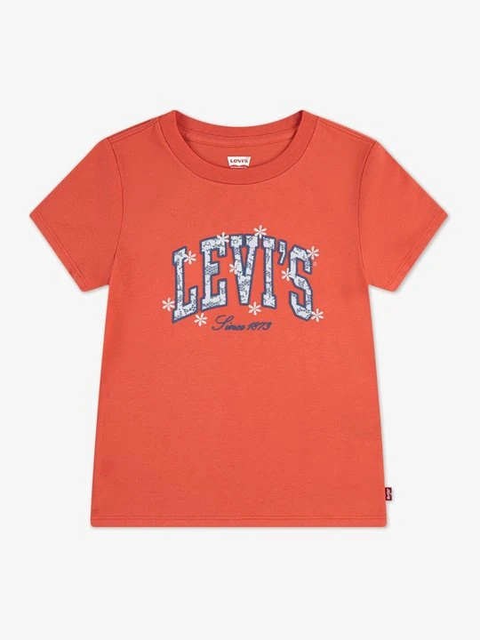 Zdjęcie produktu T-shirt z nadrukiem Levi's koralowy