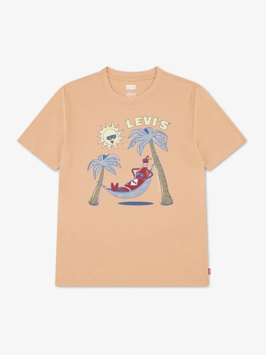 Zdjęcie produktu T-shirt z nadrukiem Levi's morelowy
