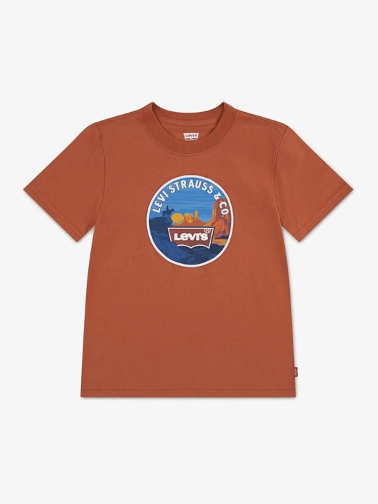 Zdjęcie produktu T-shirt z nadrukiem Levi's morelowy