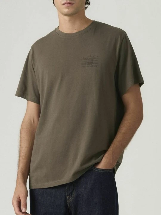Zdjęcie produktu T-shirt z nadrukiem Levi's zieleń butelkowa