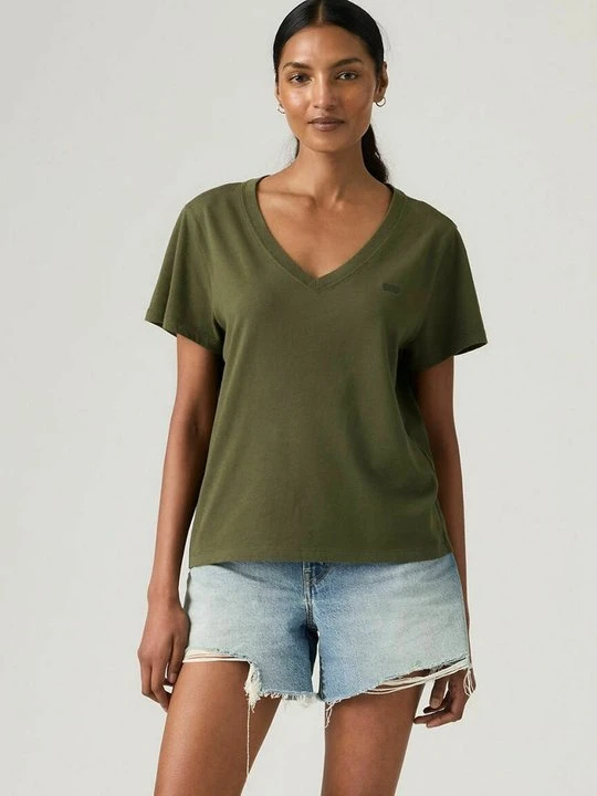 Zdjęcie produktu T-shirt z nadrukiem Levi's zielony melanż