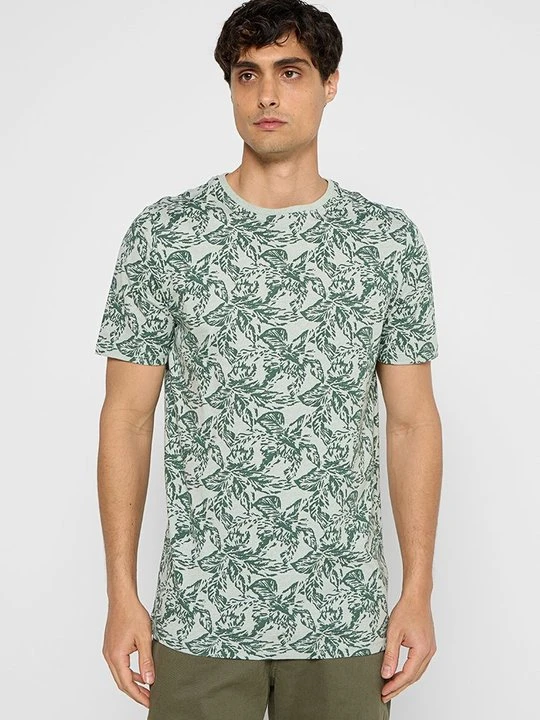 Zdjęcie produktu T-shirt z nadrukiem lindbergh zielony
