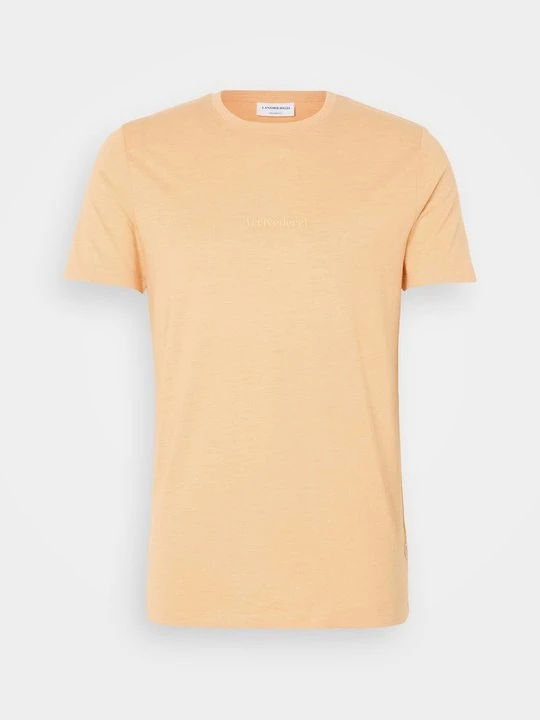 Zdjęcie produktu T-shirt z nadrukiem lindbergh morelowy
