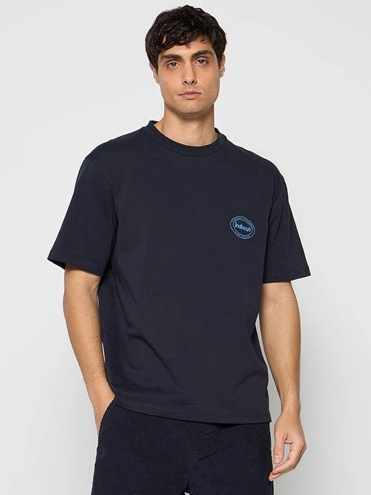 Zdjęcie produktu T-shirt z nadrukiem lindbergh granatowy