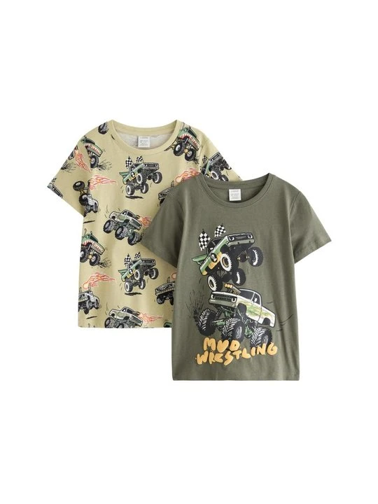 Zdjęcie produktu T-shirt z nadrukiem Lindex jasnozielony