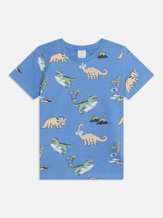 Zdjęcie produktu T-shirt z nadrukiem Lindex niebieski