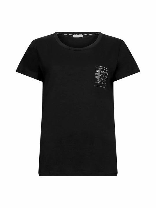 Zdjęcie produktu T-shirt z nadrukiem Liu Jo czarny