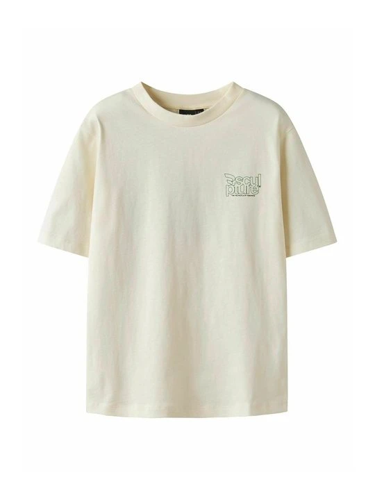 Zdjęcie produktu T-shirt z nadrukiem LMTD beżowy