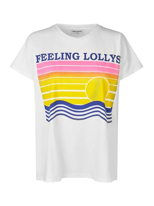 Zdjęcie produktu T-shirt z nadrukiem Lollys Laundry biały