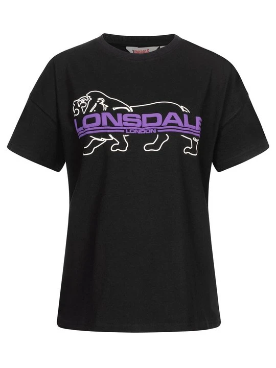 Zdjęcie produktu T-shirt z nadrukiem Lonsdale czarny