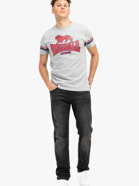 Zdjęcie produktu T-shirt z nadrukiem Lonsdale szary