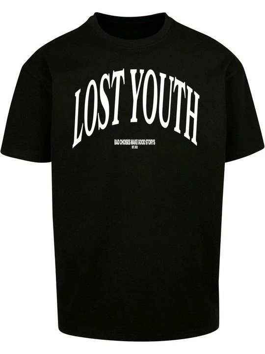 Zdjęcie produktu T-shirt z nadrukiem Lost Youth czarny