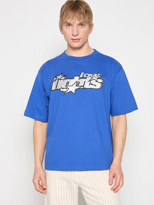 Zdjęcie produktu T-shirt z nadrukiem Low Lights Studios niebieski