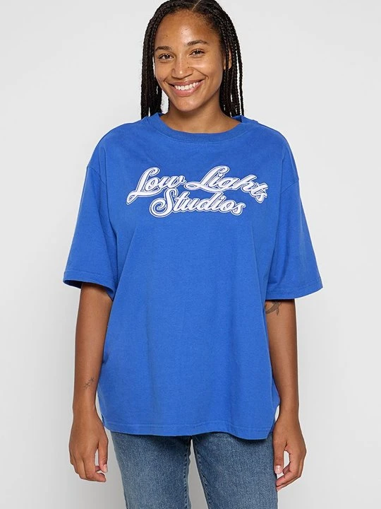 Zdjęcie produktu T-shirt z nadrukiem Low Lights Studios niebieski