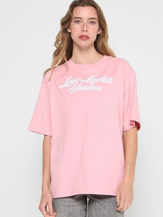 Zdjęcie produktu T-shirt z nadrukiem Low Lights Studios jasnoróżowy