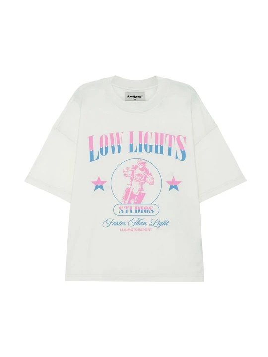 Zdjęcie produktu T-shirt z nadrukiem Low Lights Studios mleczny