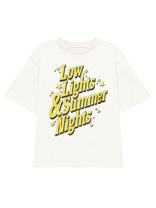 Zdjęcie produktu T-shirt z nadrukiem Low Lights Studios mleczny
