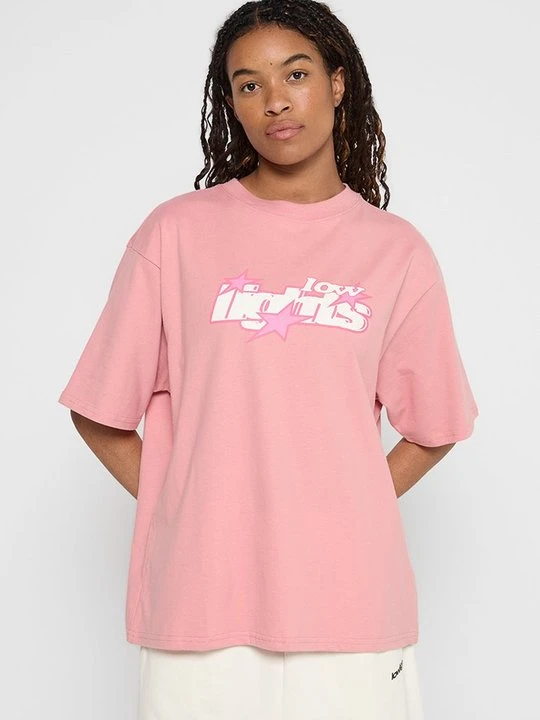 Zdjęcie produktu T-shirt z nadrukiem Low Lights Studios koralowy