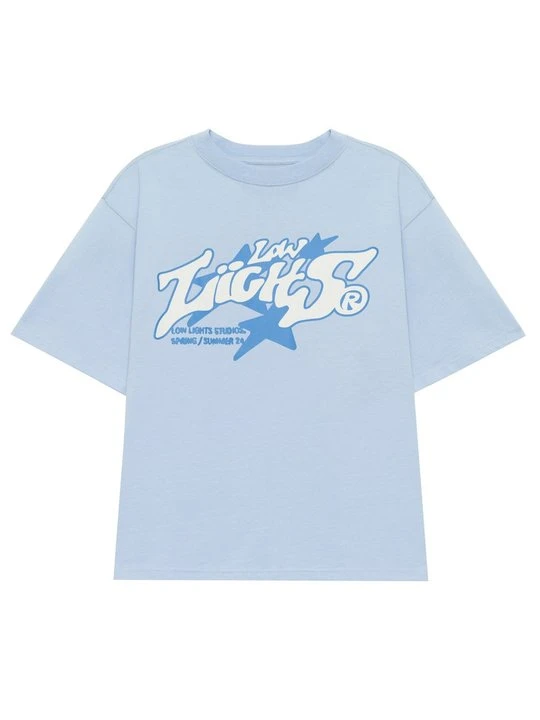 Zdjęcie produktu T-shirt z nadrukiem Low Lights Studios niebieski