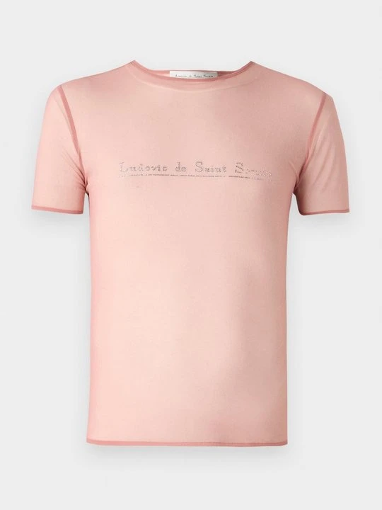 Zdjęcie produktu T-shirt z nadrukiem Ludovic De Saint Sernin różowy