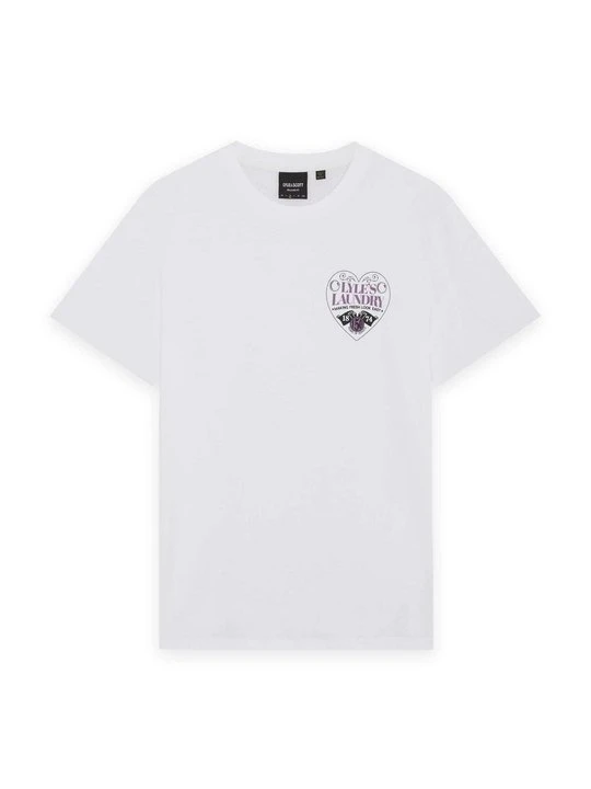 Zdjęcie produktu T-shirt z nadrukiem Lyle & Scott mleczny