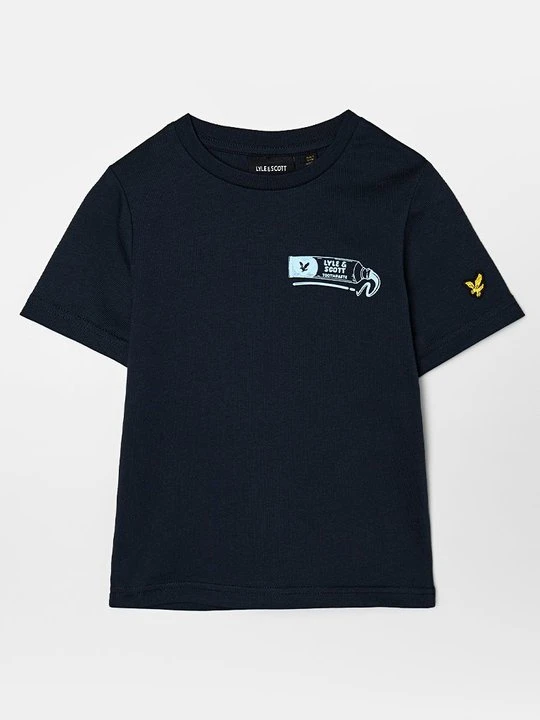 Zdjęcie produktu T-shirt z nadrukiem Lyle & Scott granatowy