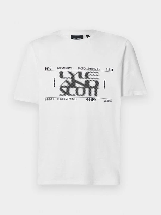 Zdjęcie produktu T-shirt z nadrukiem Lyle & Scott biały