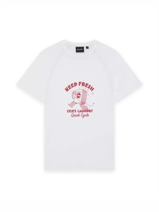 Zdjęcie produktu T-shirt z nadrukiem Lyle & Scott biały