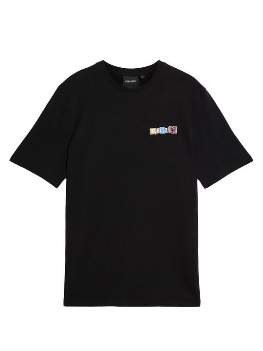Zdjęcie produktu T-shirt z nadrukiem Lyle & Scott czarny